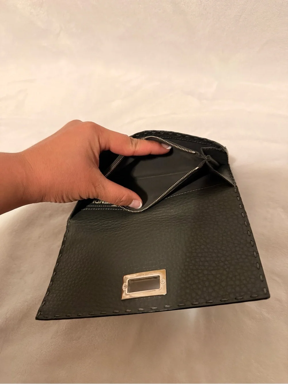 Fendi Selleria Peekaboo Medium Bifold Wallet